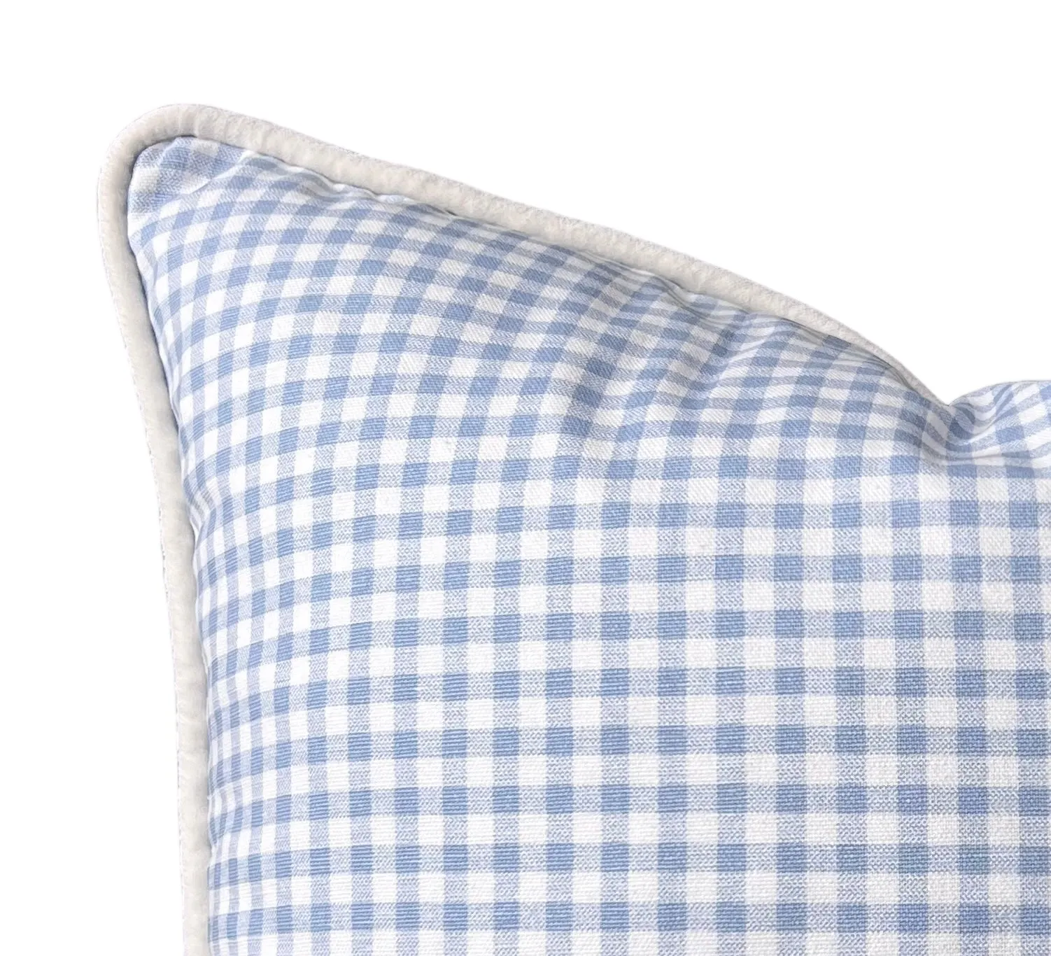 10 sizes Available: One Light Blue Gingham Decorative Pillow Cover / Zippered Couch Pillow Cover / French Blue Cheetah Cushion Cover