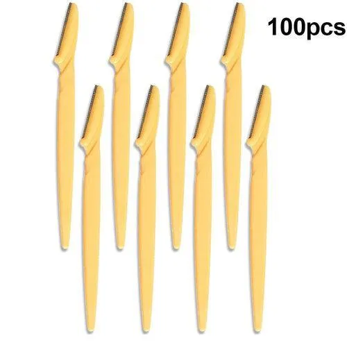 100Pcs Eyebrow Trimmer Blade Shaping Knife Eye Brow Epilation Face