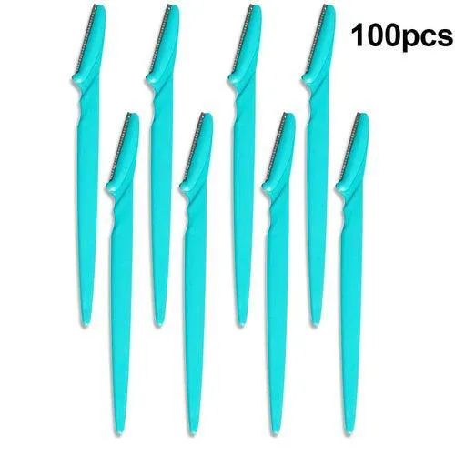 100Pcs Eyebrow Trimmer Blade Shaping Knife Eye Brow Epilation Face