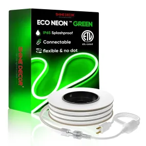 110V Eco Green Neon Rope Light Medium-Priced Energy Efficient 189Lumens/M