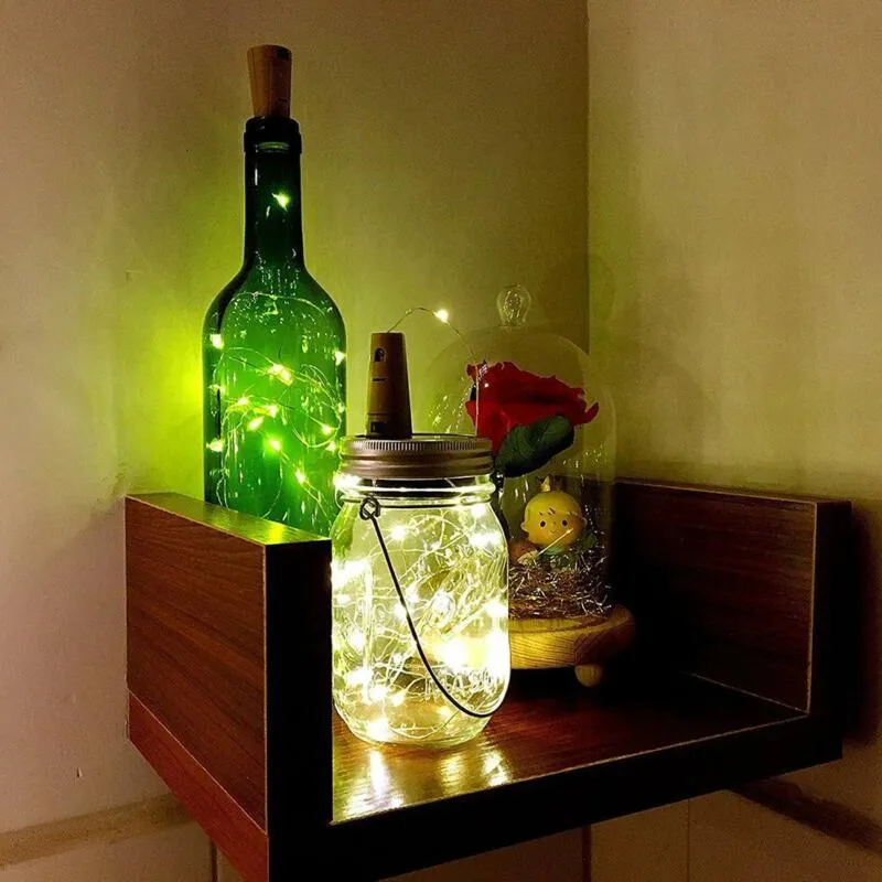 15 LED Wine Bottle Cork Lights Copper Led Light Strips Rope Lamp DIY for  Decor