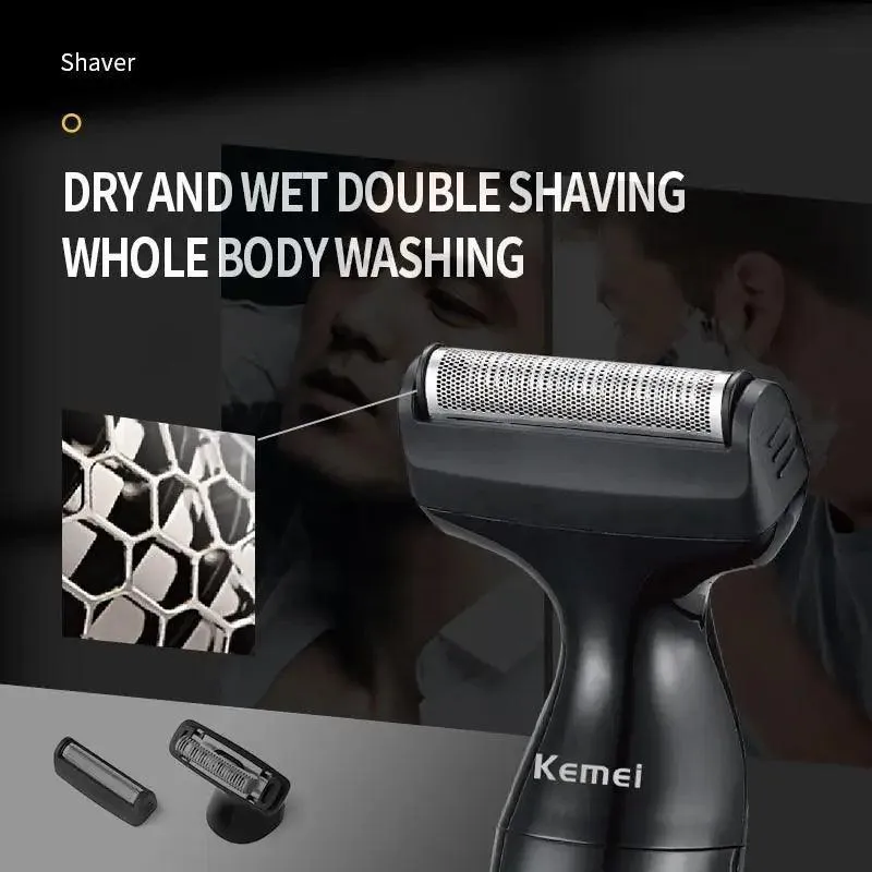 3 in1 Electric Shaver for Men Wet Dry Electric Razor Facial Beard &