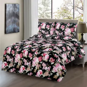 3 PCs Double Bed Sheet (5380)-Dahlia