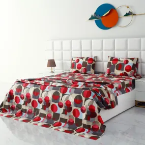 3 PCs Double Bed Sheet -DB201