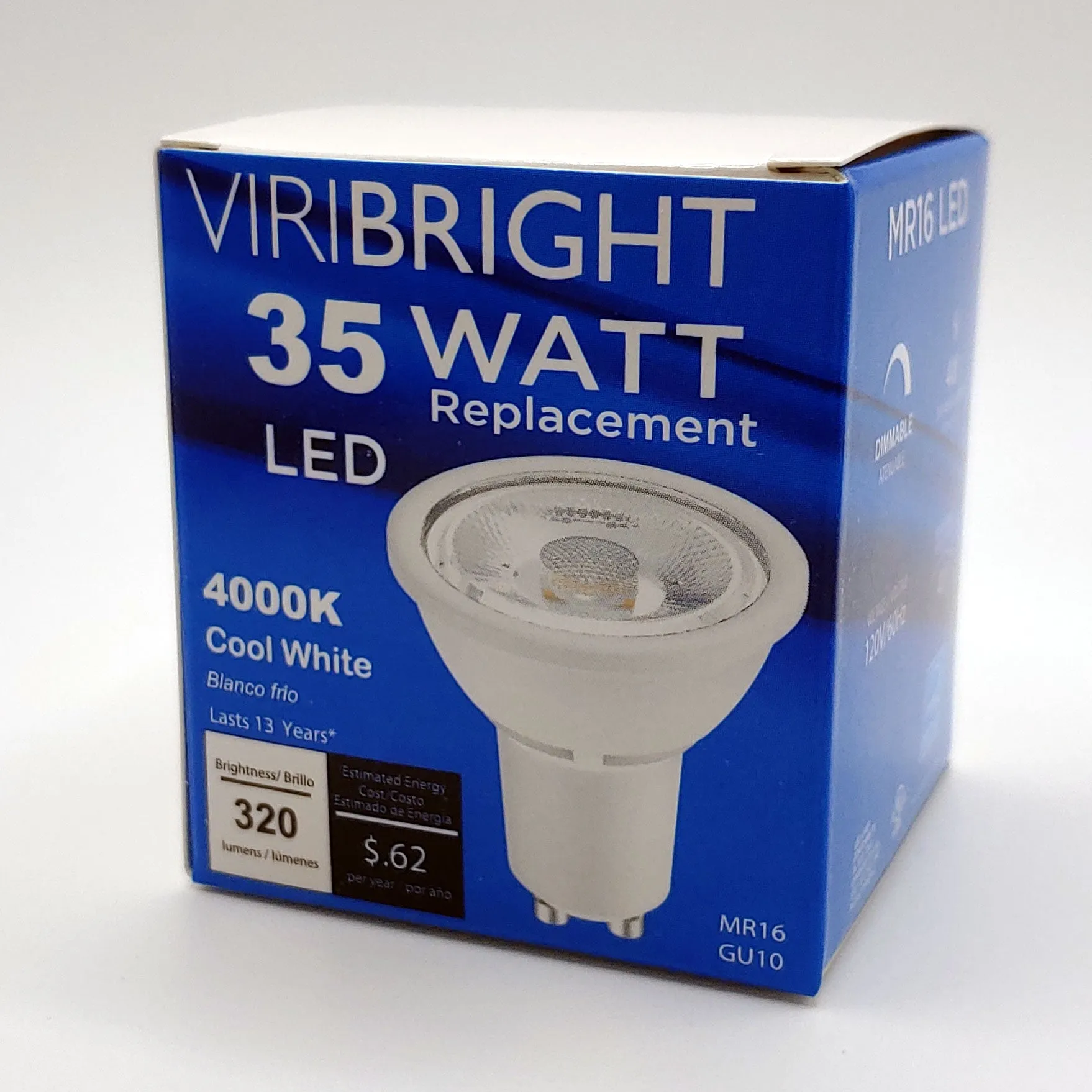 35-Watt Equivalent MR16 GU10 Dimmable LED Flood Light Bulb