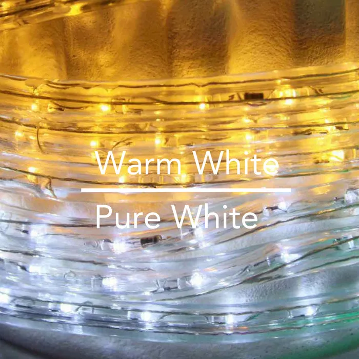 3/8" Pure White LED Rope Lights