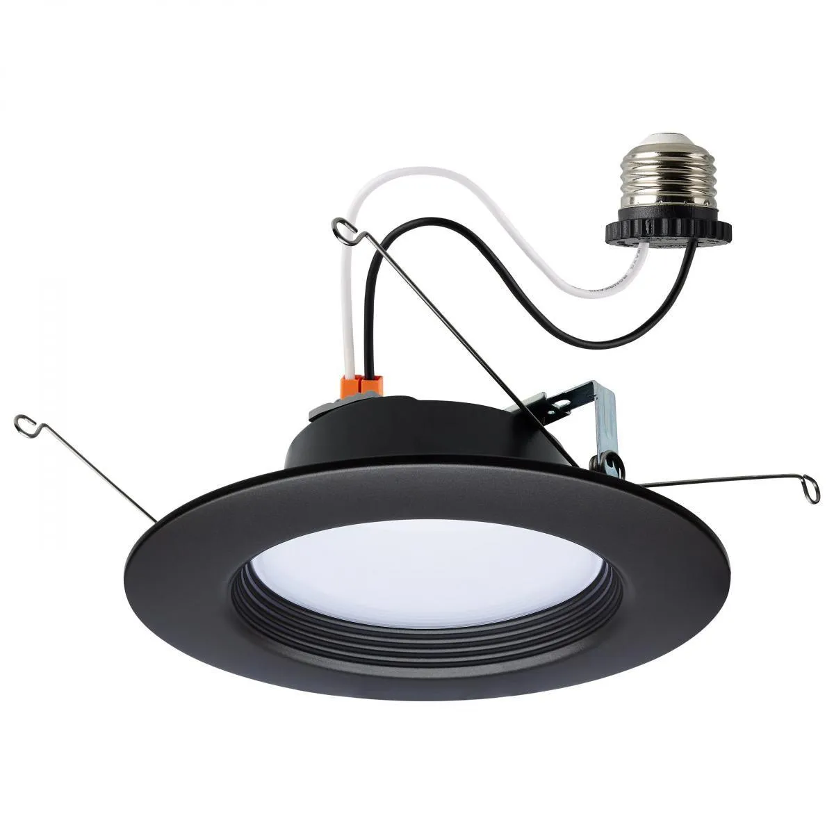 5/6 inch Retrofit LED Can Light, 9 Watts, 800 Lm, Selectable 2700K to 5000K, Bronze Baffle Trim