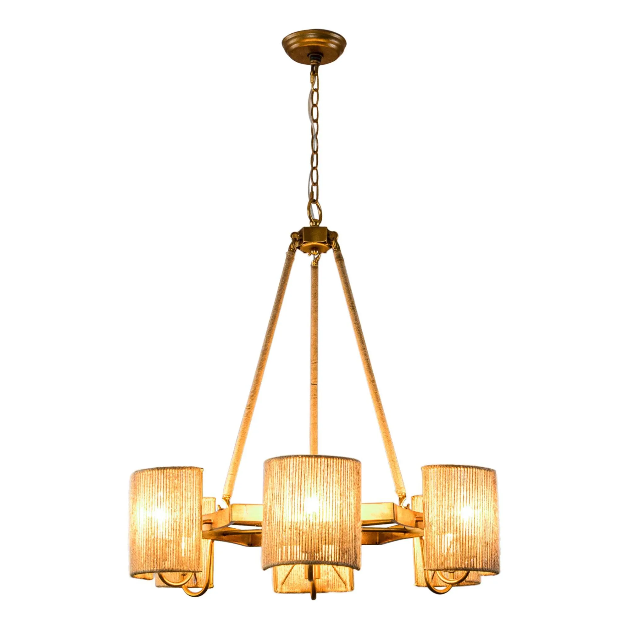 6-Light Farmhouse Bedroom Pendant Lighting