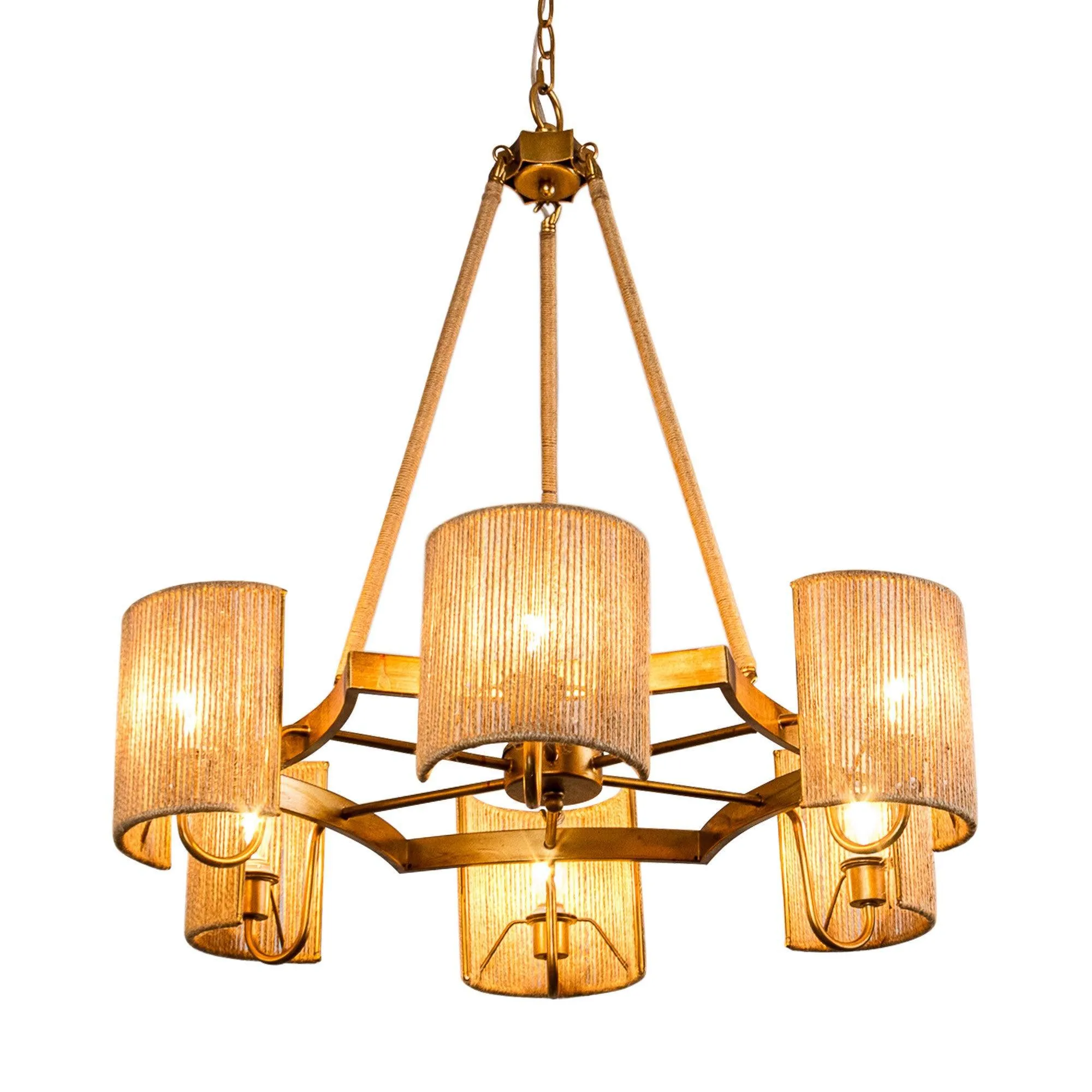 6-Light Farmhouse Bedroom Pendant Lighting