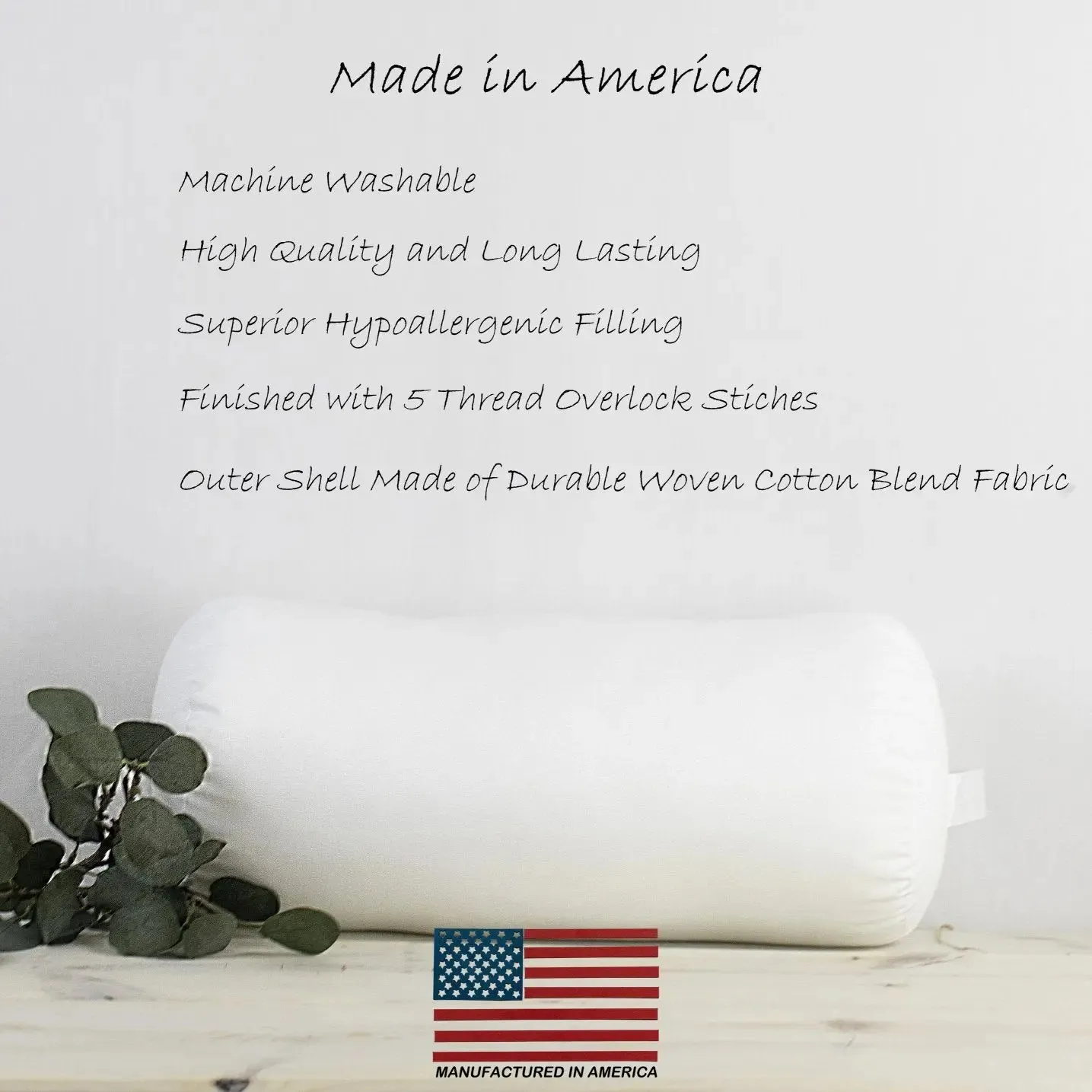 6x32 | Bolster Insert | Indoor Outdoor Hypoallergenic Polyester Fill | Quality Insert | Premium Insert