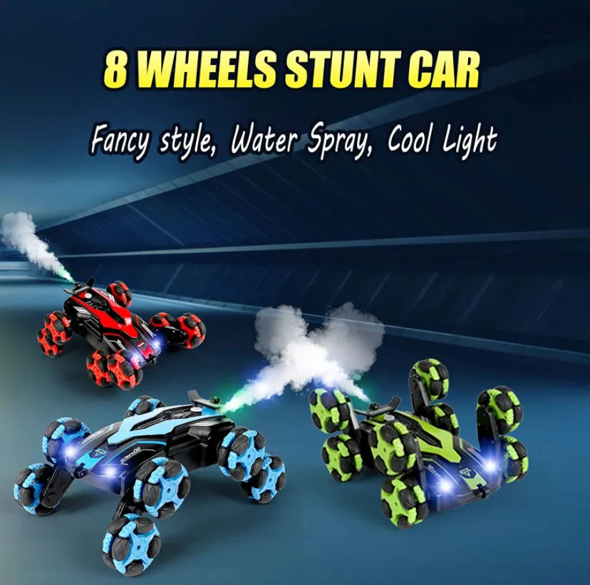 8 Wheels Stunt Remote Control Car- 360 Flip & Rotating