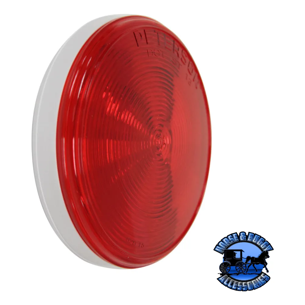 826R 4" Red LED Stop/Turn/Tail, Round, Single Diode, Grommet-Mount