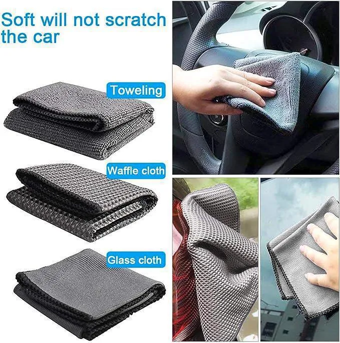 9 PCS Microfiber Car Cleaning Kit