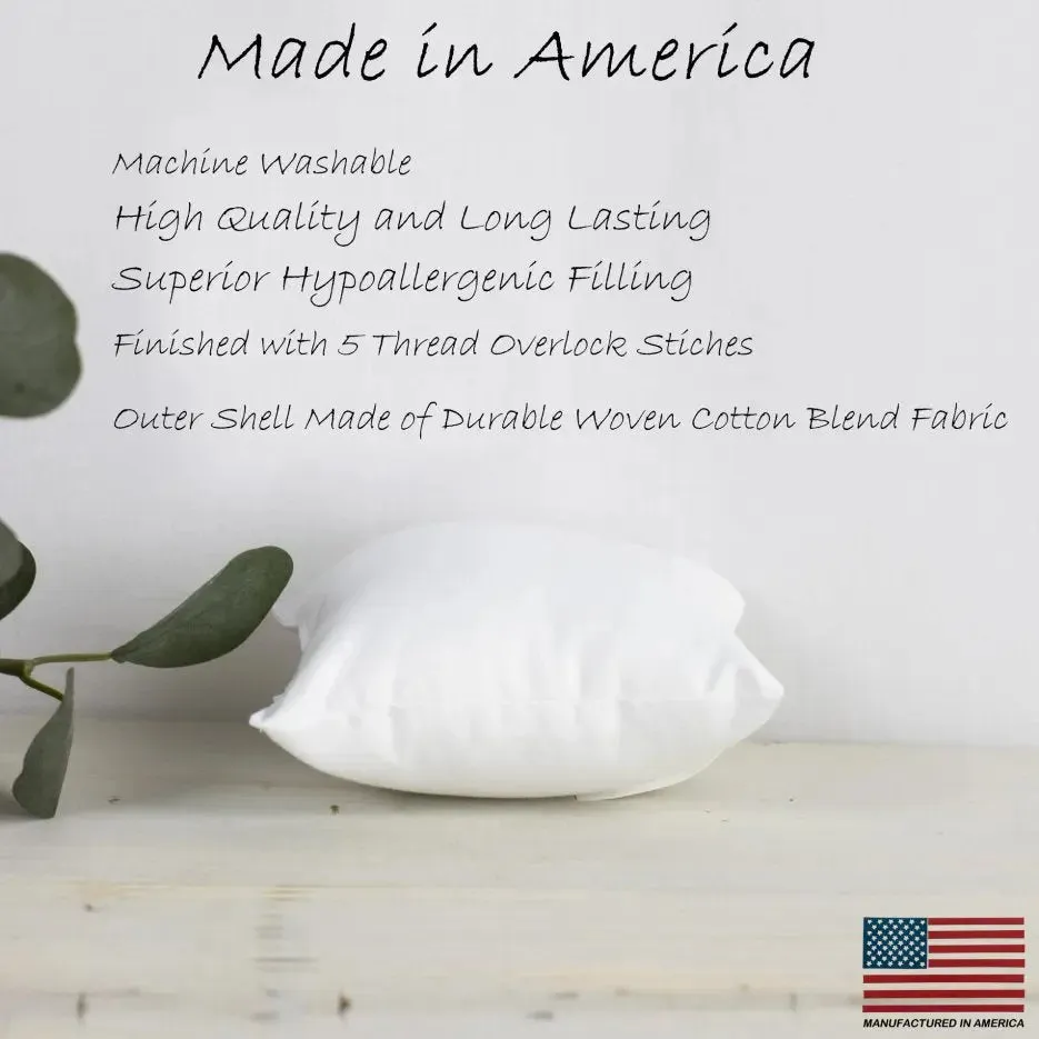 9x9 | Square Angel Hair Insert | Indoor Outdoor Down Alternative Hypoallergenic Pillow Insert | Quality Insert | Premium Insert