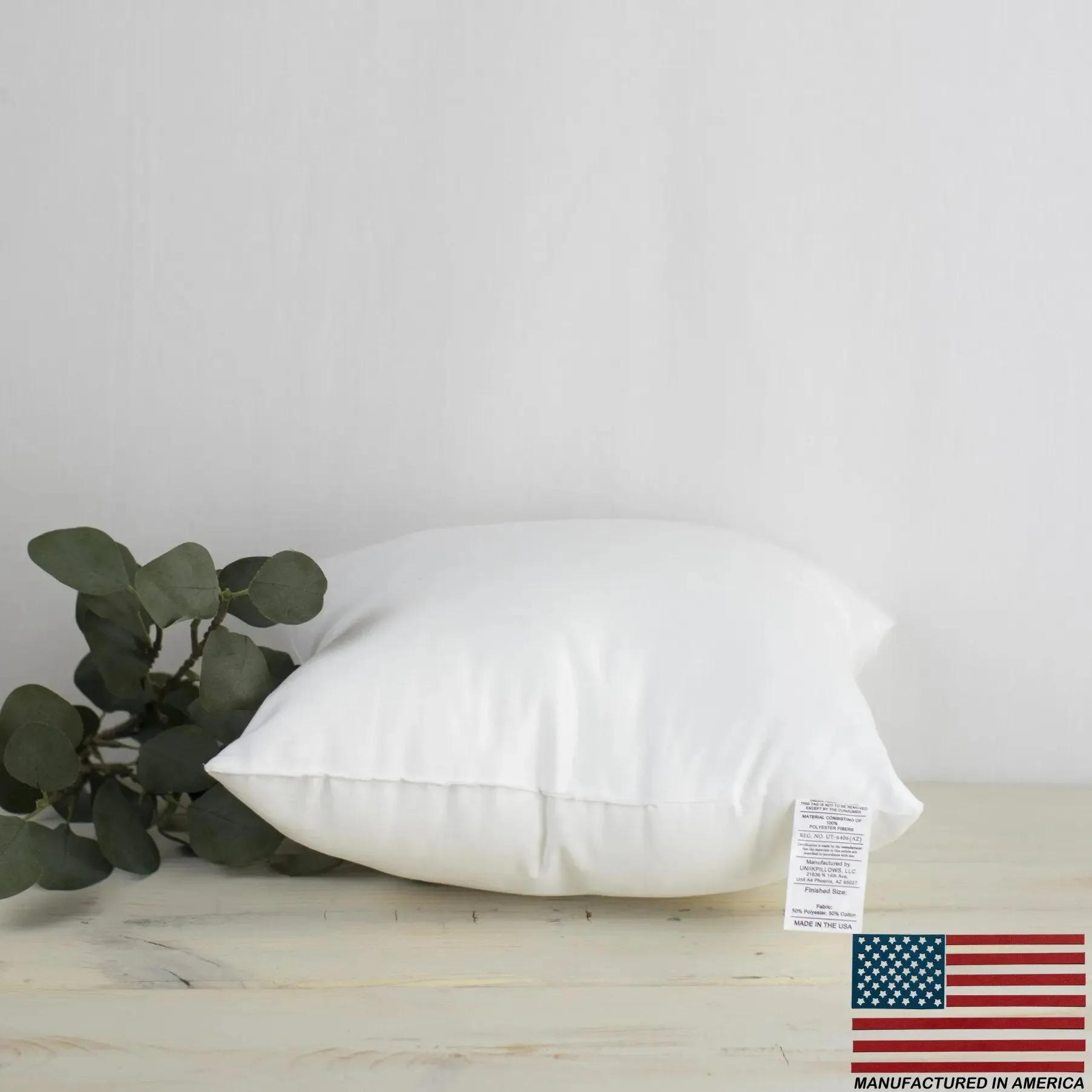 9x9 | Square Angel Hair Insert | Indoor Outdoor Down Alternative Hypoallergenic Pillow Insert | Quality Insert | Premium Insert