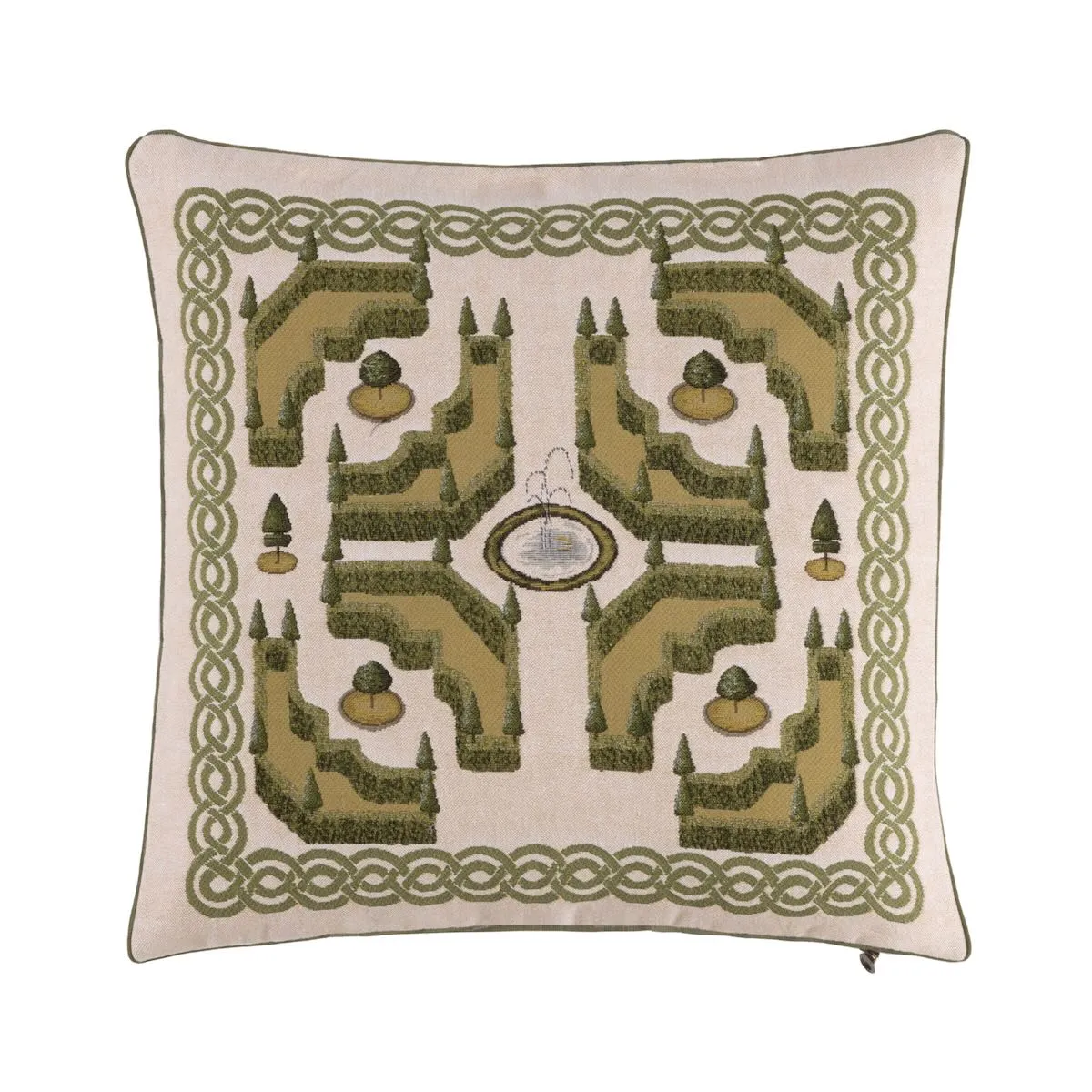 A La Francais Buis Decorative Pillow by Yves Delorme 