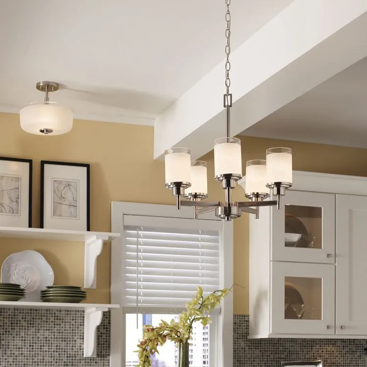 Alexa Two-Light Semi-Flush Mount Ceiling Light