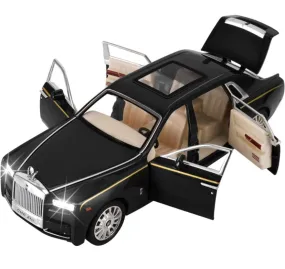 Alloy Metal Pull Back Die-cast Car 1:24 Rolls Royce Phantom- Openable door with Light & Music