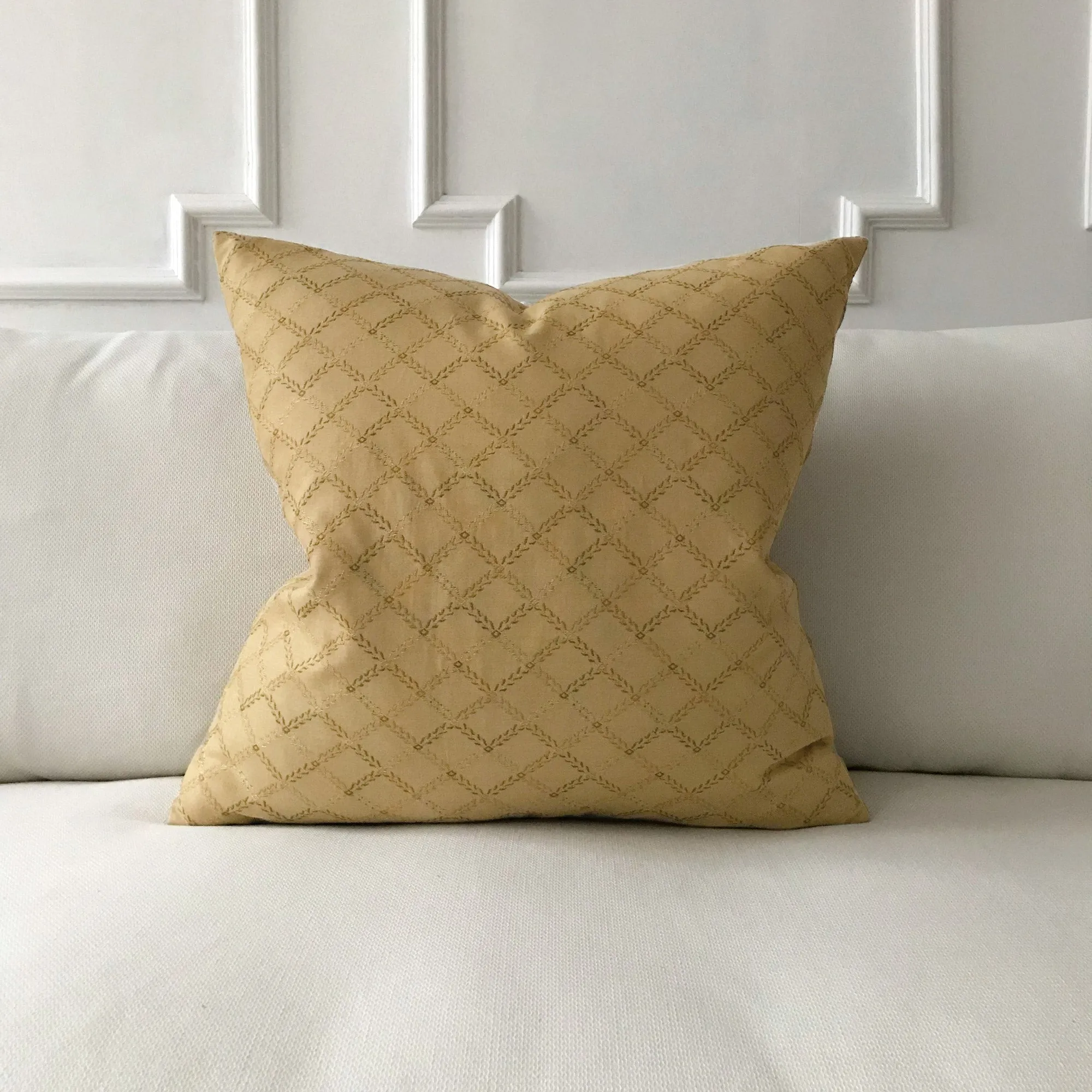 Antique Geometric Euro Sham 27x27