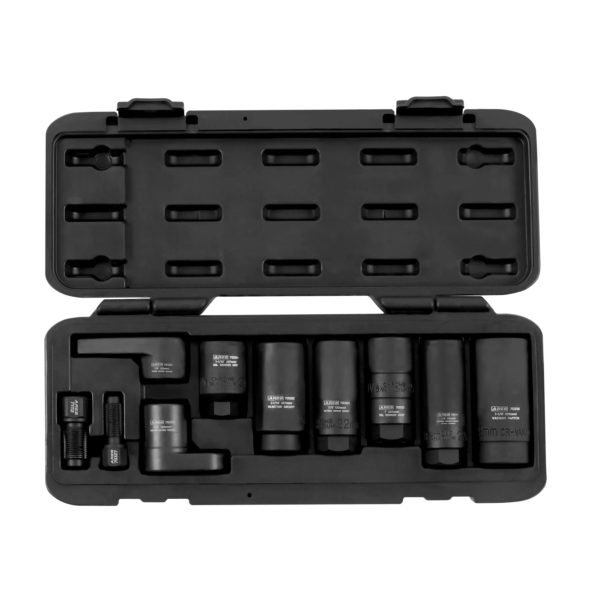 ARES 70318-FN - 10-Piece Oxygen Sensor Socket Set