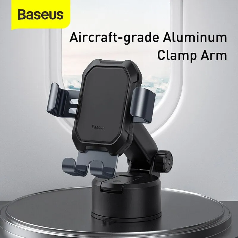 Baseus Gravity Car Phone Holder Suction Cup Adjustable Universal Holder Stand in Car GPS Mount For iPhone 12 Pro Max Xiaomi POCO