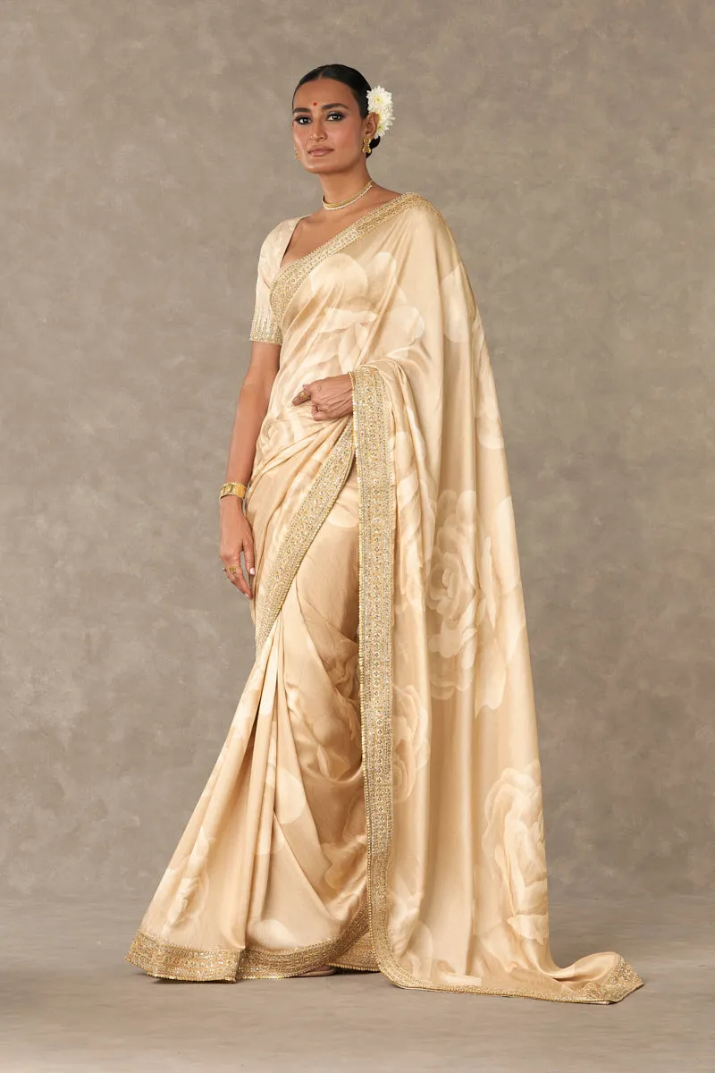 Beige Gulaab Saree