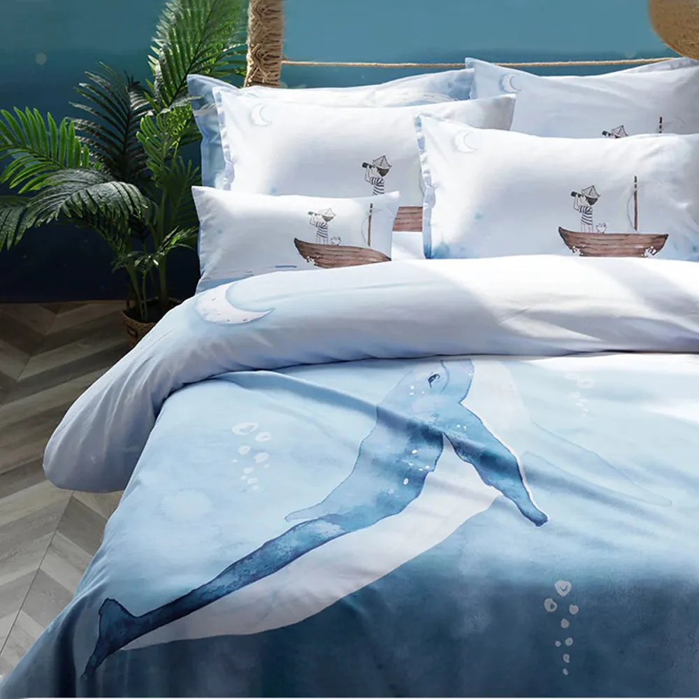 Boori Fantasy Whale Bedding Set (3 Pcs) Double Bed