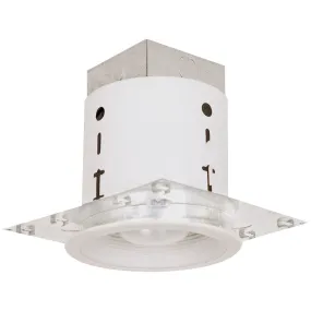 Boston Harbor 30001WH-3L Recessed Light Fixture, 75 W, 120 V, 1-Lamp, Par16/PR20/R20 Lamp, Steel, White, White