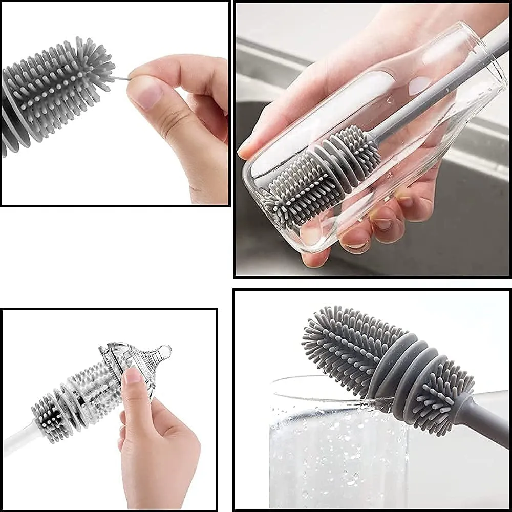 Bottle Cleaner Brush Silicone Brush for Bottle Washing, Baby Bottle Brush Cleaner