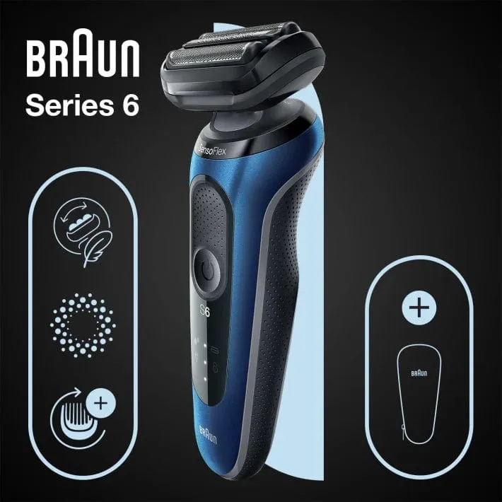 BRAUN - Series 6 61-B1000s Wet & Dry Shaver With Travel Case