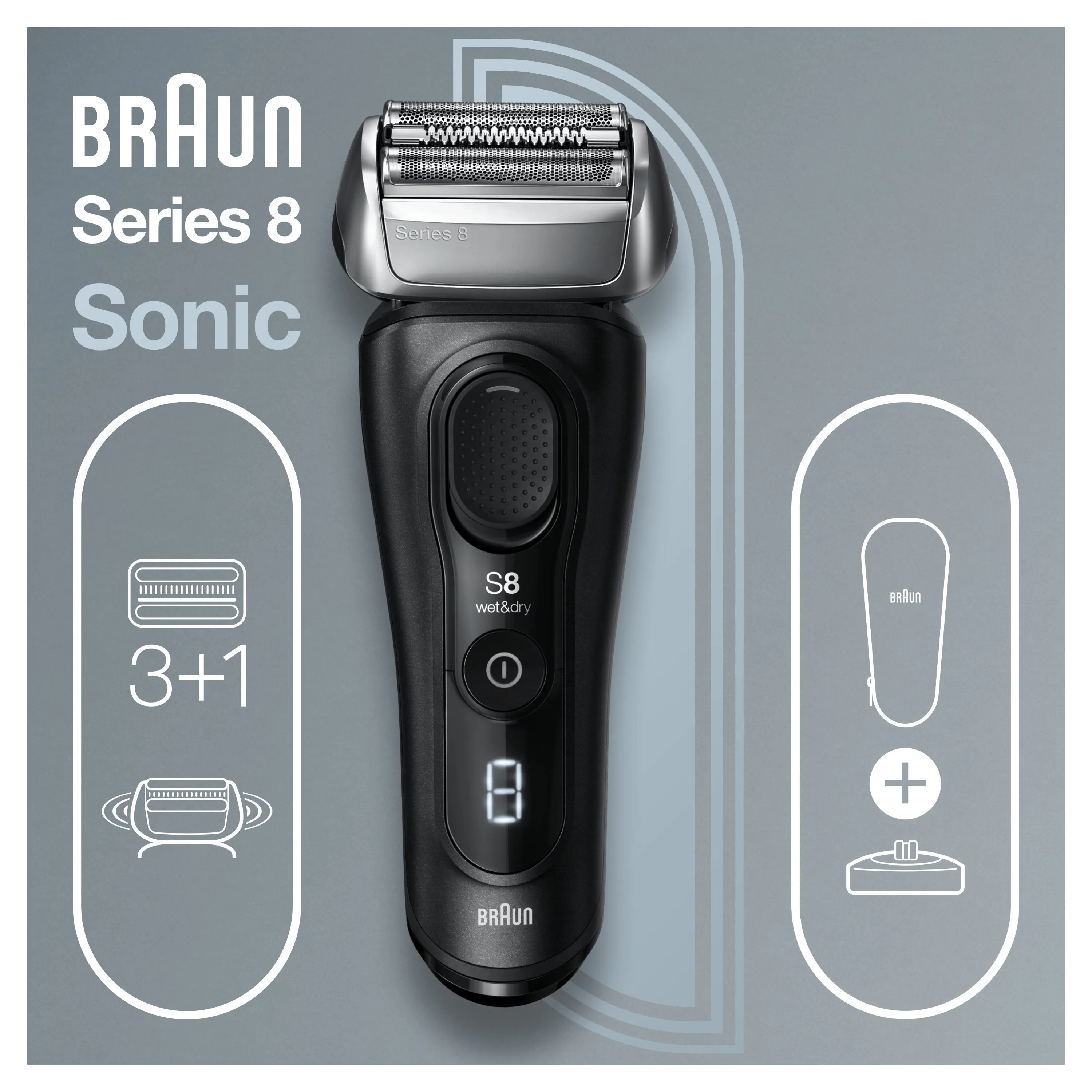 Braun Series 8 81747473 Men's Shaver Foil Shaver Black