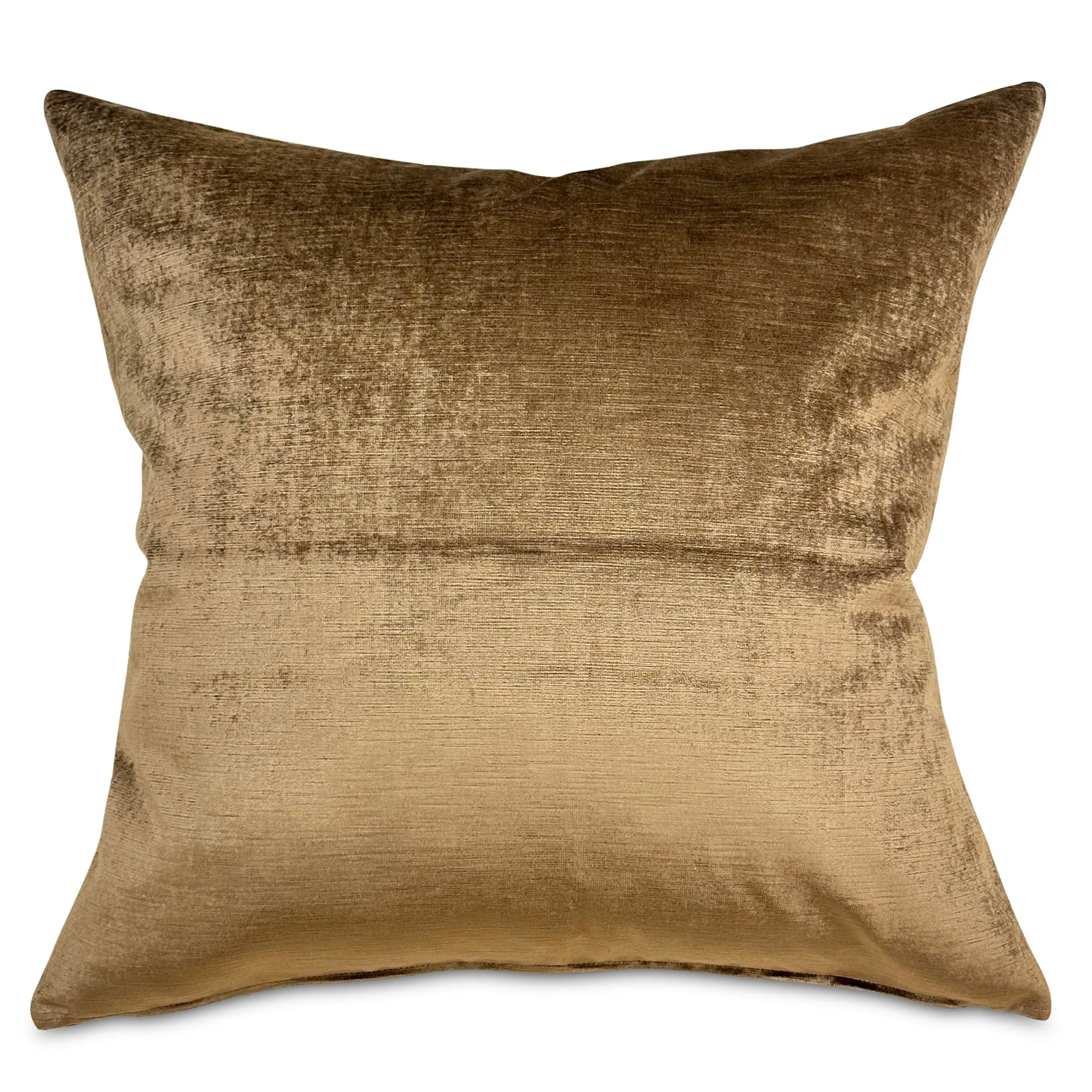 Bronze Glam Velvet Throw Pillow Cover 24x24