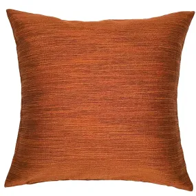 Burn Orange Retro Jacquard Throw Pillow Cover 16x16