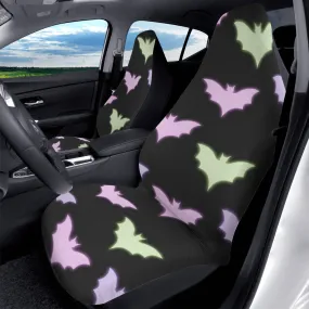 Car Accessories | Car Seat Covers for Front | Set of 2 | Sweat Protector | Vehicle Interiors– Pastel Goth Bats