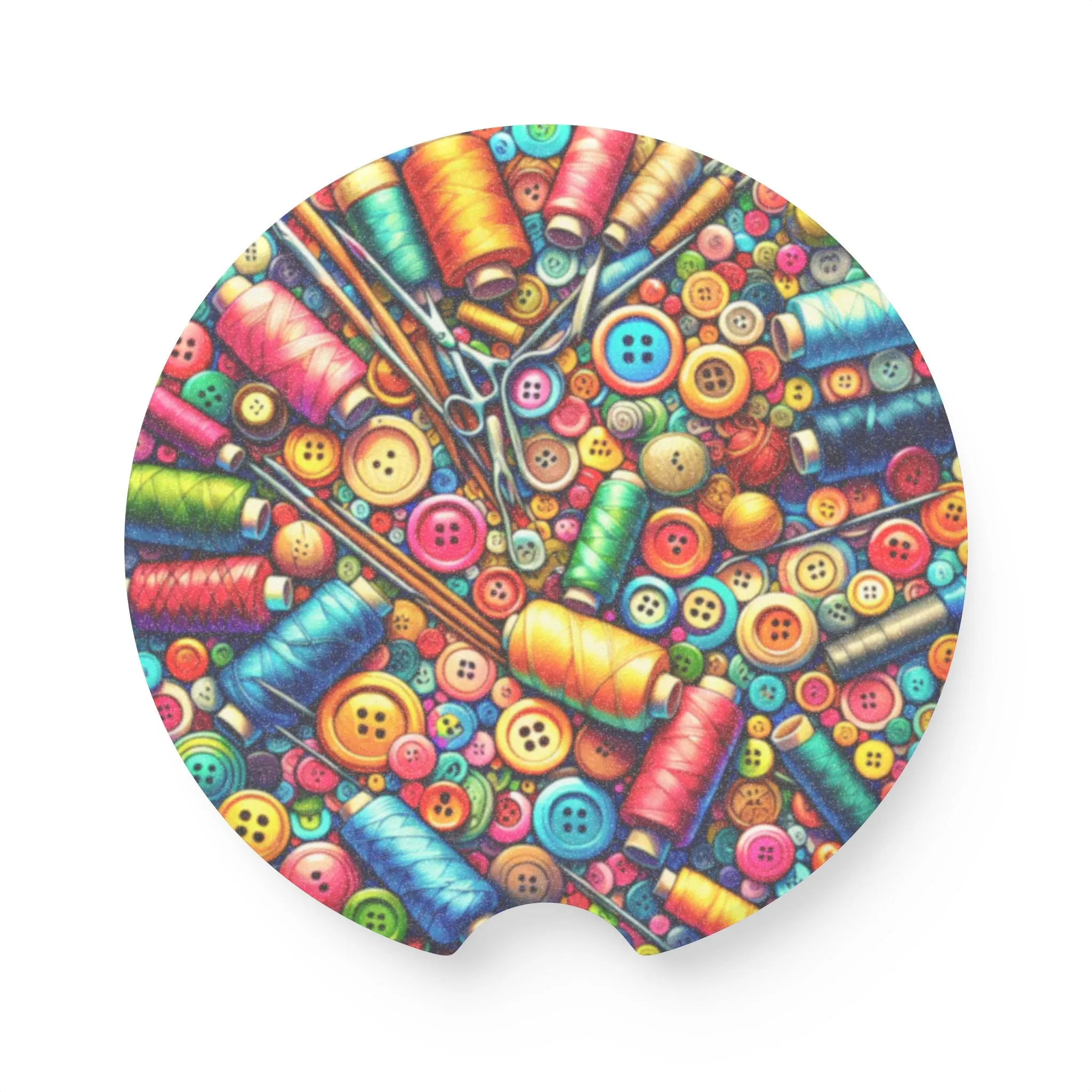 Car Coaster for Quilters - Colorful Threads