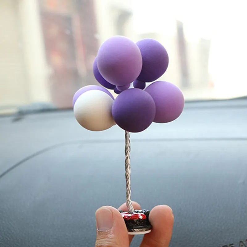 Cartoon Couples Car Decoration Model Cute Figure Figurines Balloon Ornament Auto Interior Dashboard Accessories For Girls Gifts