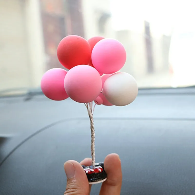 Cartoon Couples Car Decoration Model Cute Figure Figurines Balloon Ornament Auto Interior Dashboard Accessories For Girls Gifts