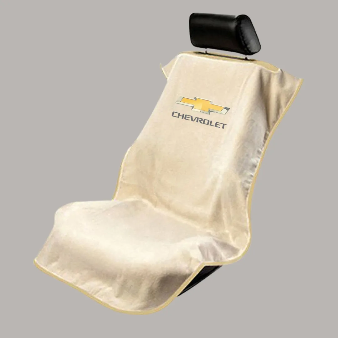 Chevrolet Bowtie Seat Towel - Black, Tan or Grey Seat Cover