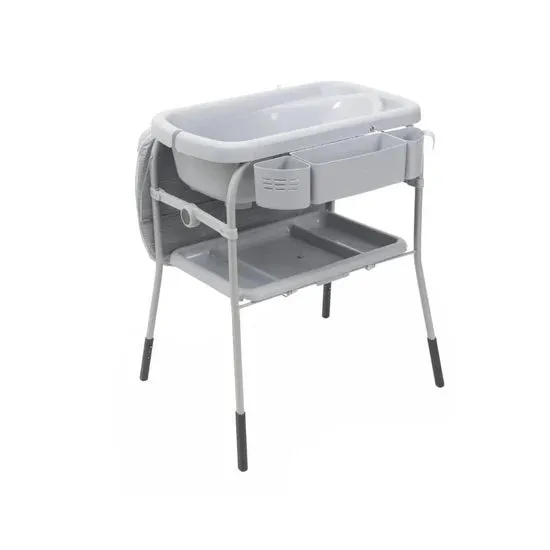 Chicco Cuddle & Bubble Comfort Baby Bathtub / Changing Station Grey Melange