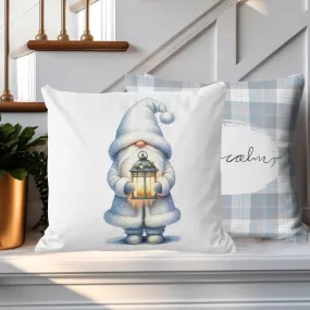 Christmas Pillow Cover, Winter Gnome Pillow Cover, Rustic Christmas, Holiday Pillow Cover, Holiday Decor