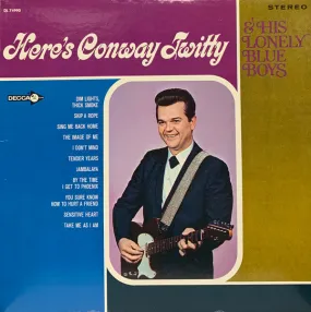 Conway Twitty - Here's Conway Twitty (LP, Album, Pin) (VG)