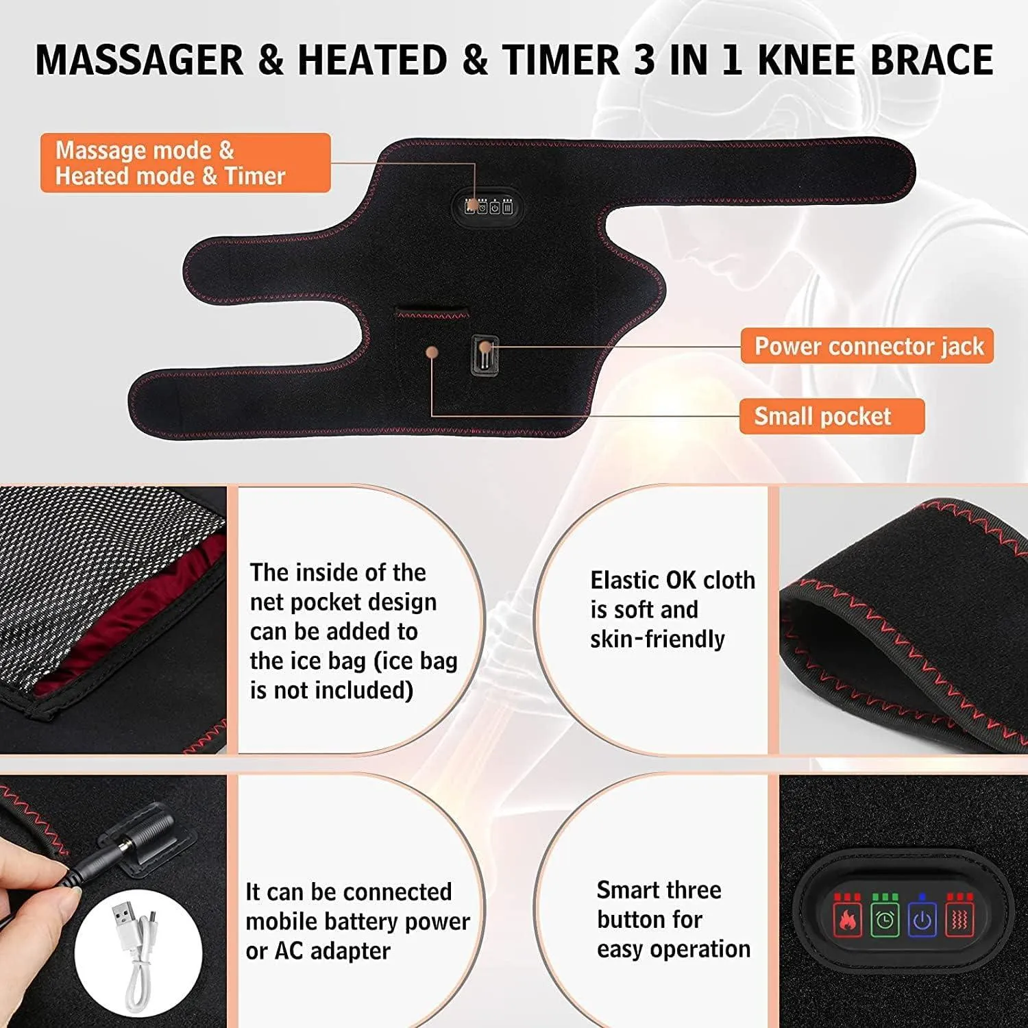 COOLBABY® Heating Massage Knee Pad - Quick Relief and Comfort