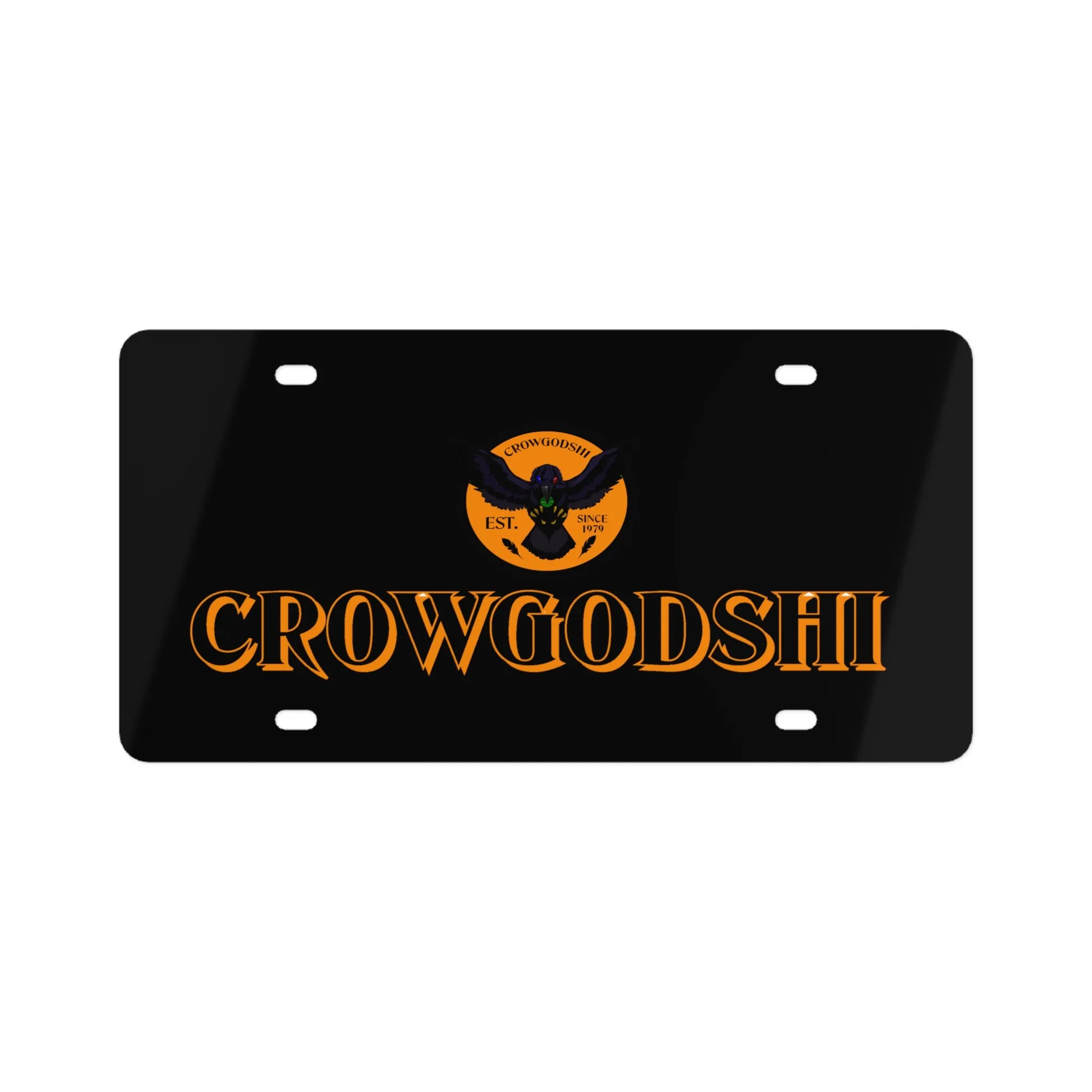 Crowgodshi License Plate, ORANGE