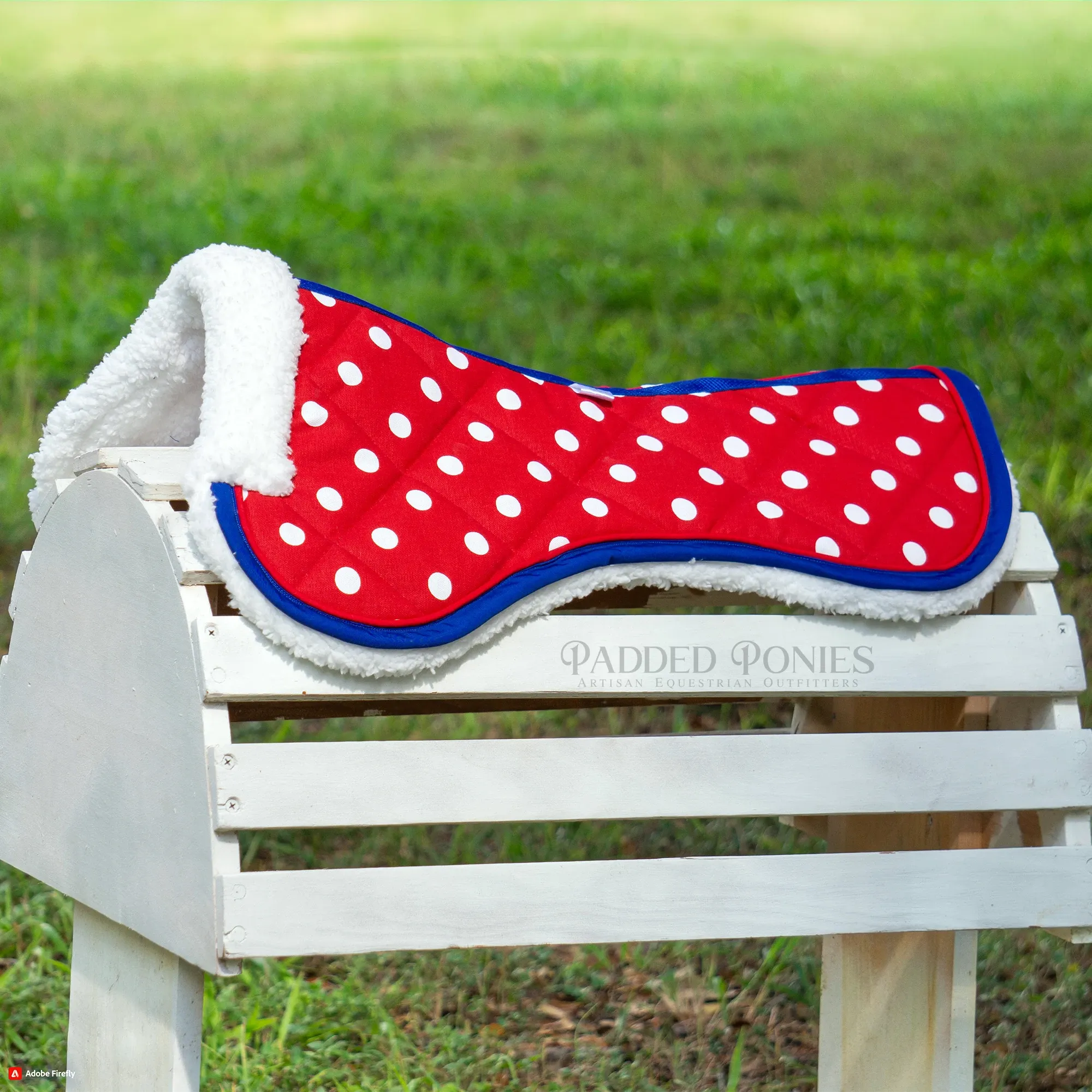 Custom Polka Dot Fleece Half Pad