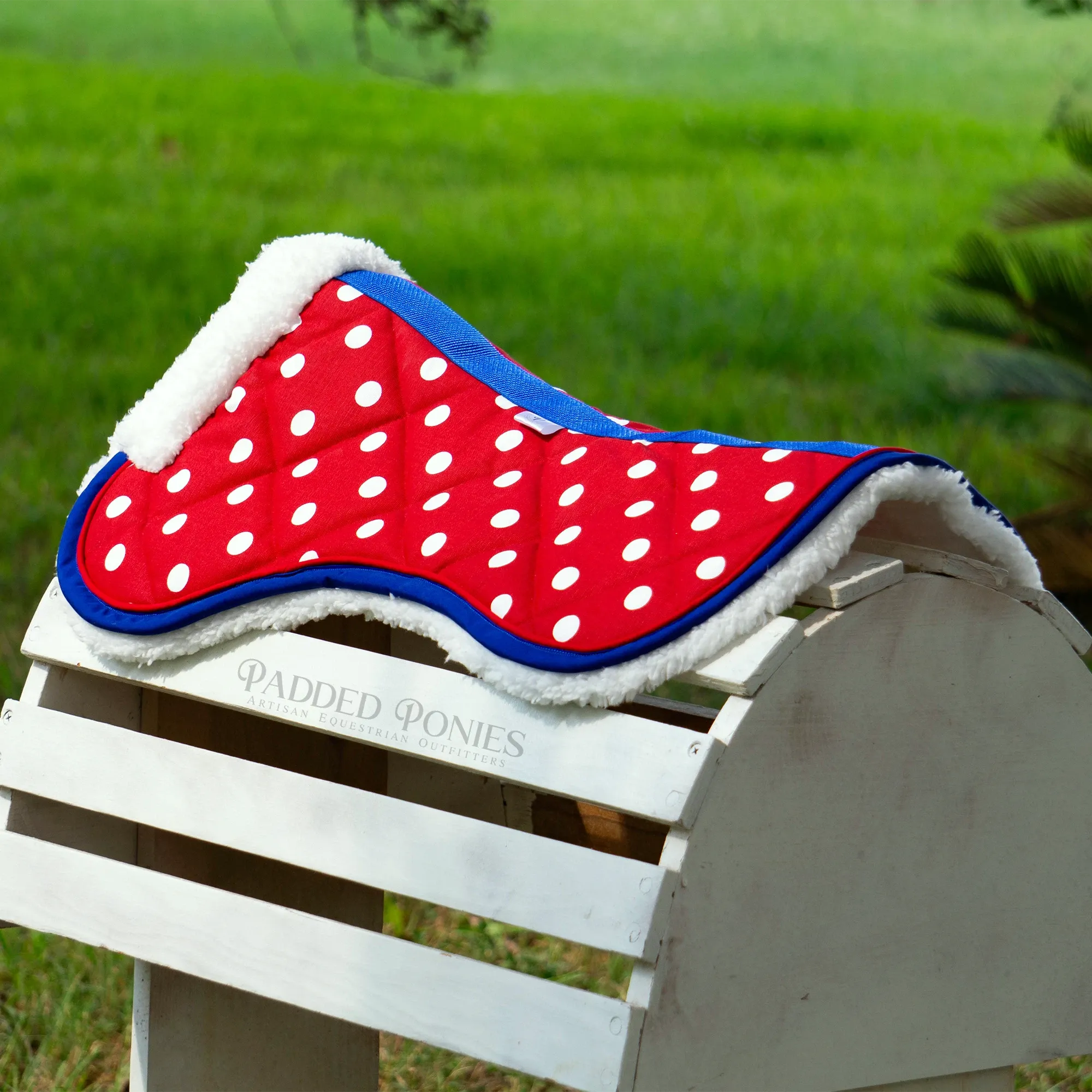 Custom Polka Dot Fleece Half Pad