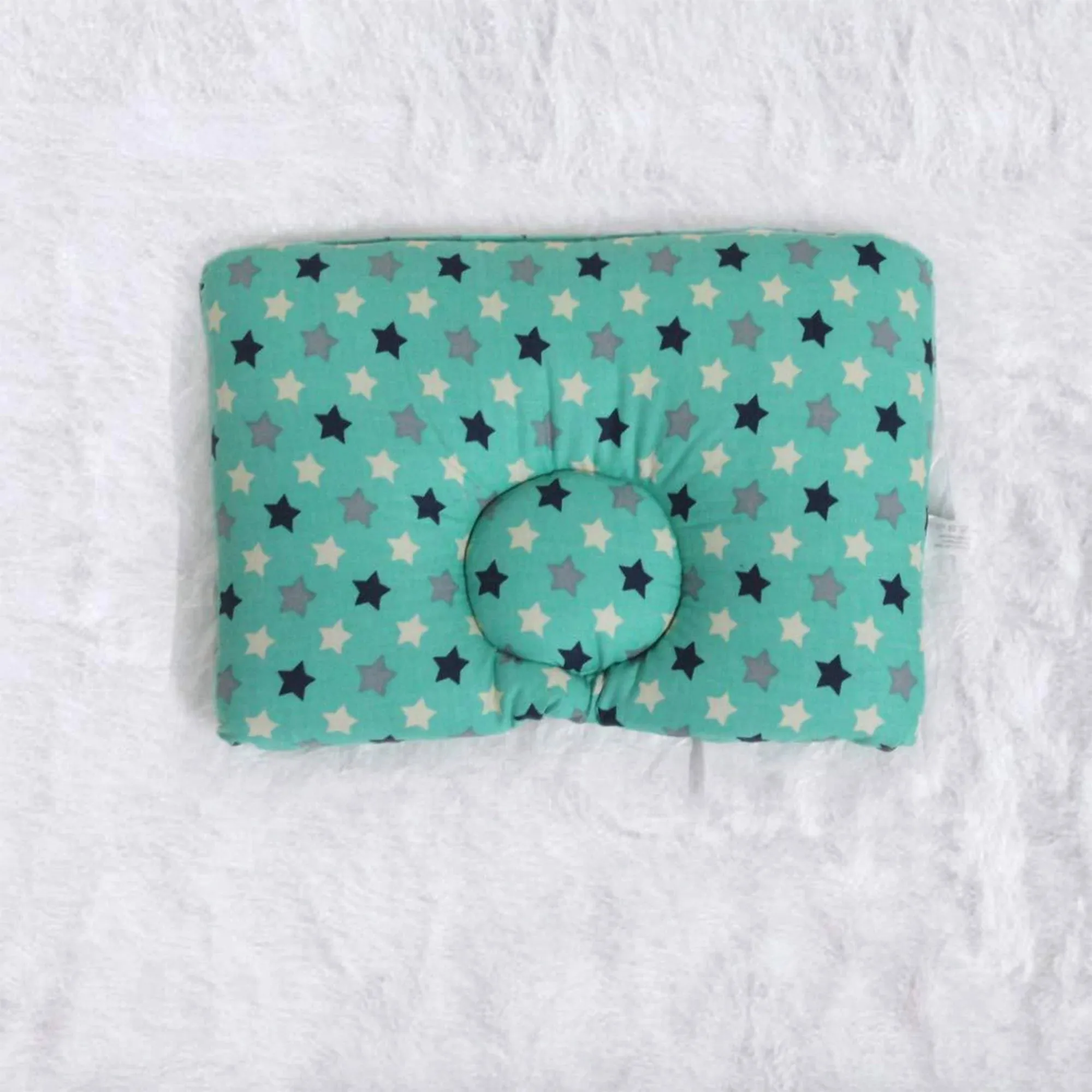 Cyan Star New Born Pillow | Baby Pillow | Head Shaping Pillow