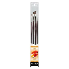 Da Vinci Artist Brush Set Grigio Set of 4