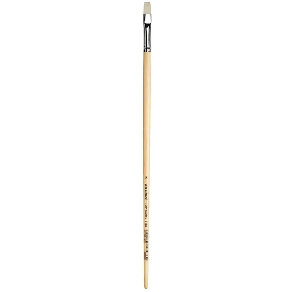 Da Vinci Top Acrylic Synthetic Brush Flat Long Handle Size 8