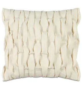 Daphne Pleated Linen Throw Pillow Cover 18x18