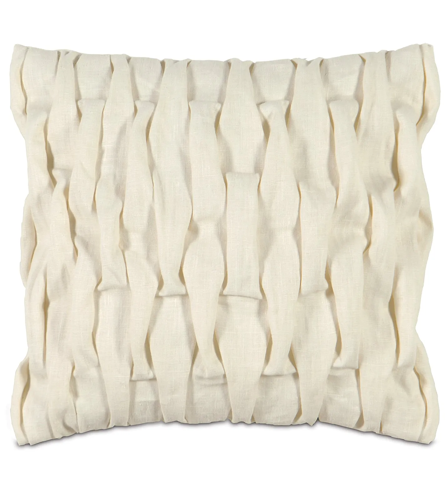 Daphne Pleated Linen Throw Pillow Cover 18x18